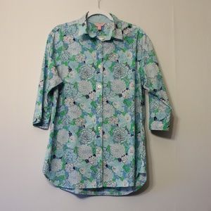Lilly Pulitzer button down blouse sz.small